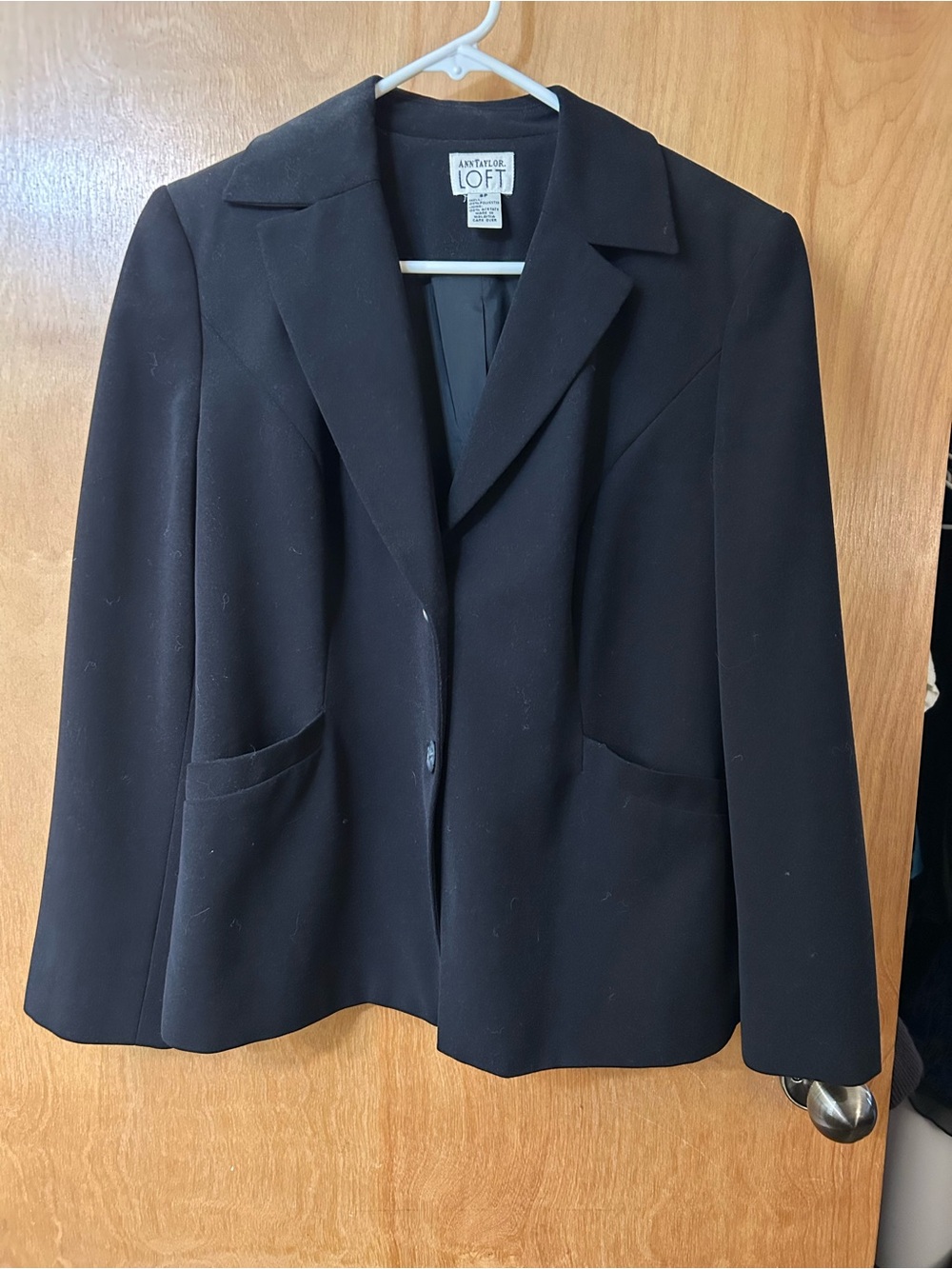 LOFT Black Women's Notched Lapel Blazer